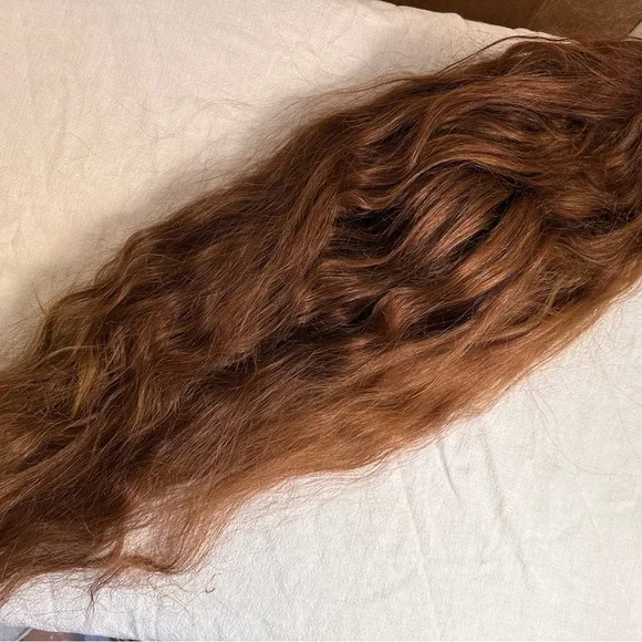 Accessories | Reddish Brown Long Upart Vpart Human Hair Wig  display picture 1